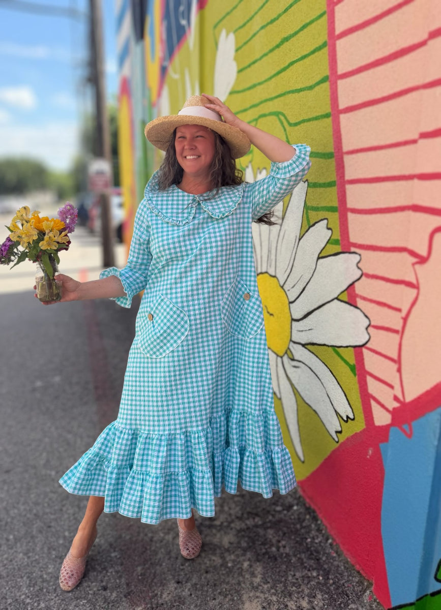 Indy Gingham Ruffle Dress – Zadie B's Fashions