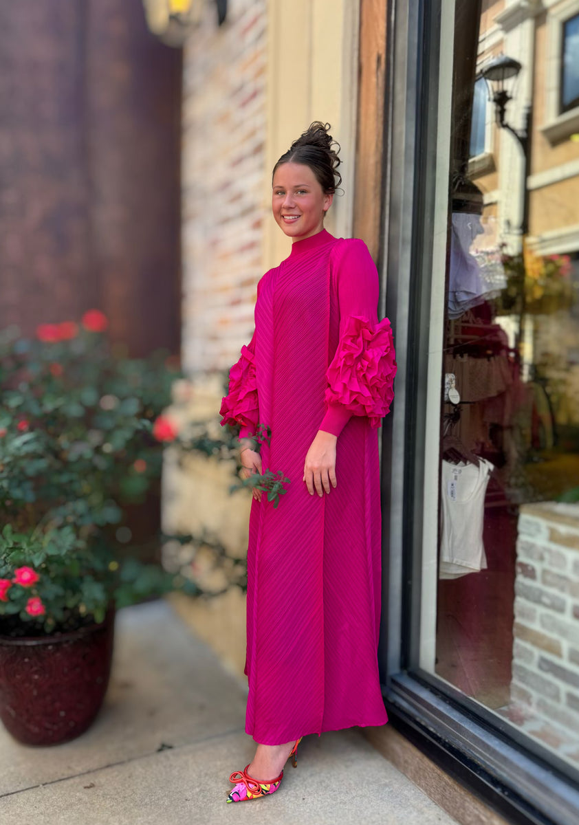 Miranda Pleated Dress – Zadie B's Fashions