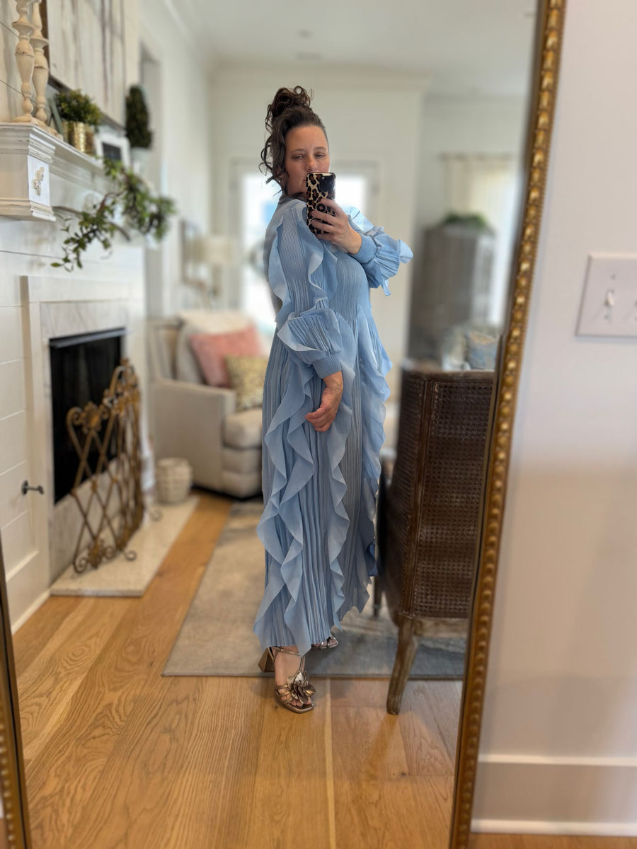 Isabella Vertical Pleat Dress – Zadie B's Fashions