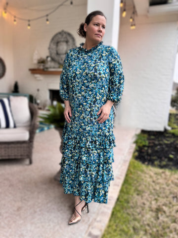 Adele Ruffled Maxi Dress