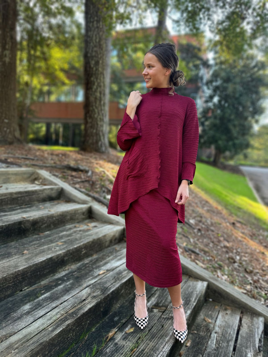 Krissy Mock Neck Tunic – Zadie B's Fashions