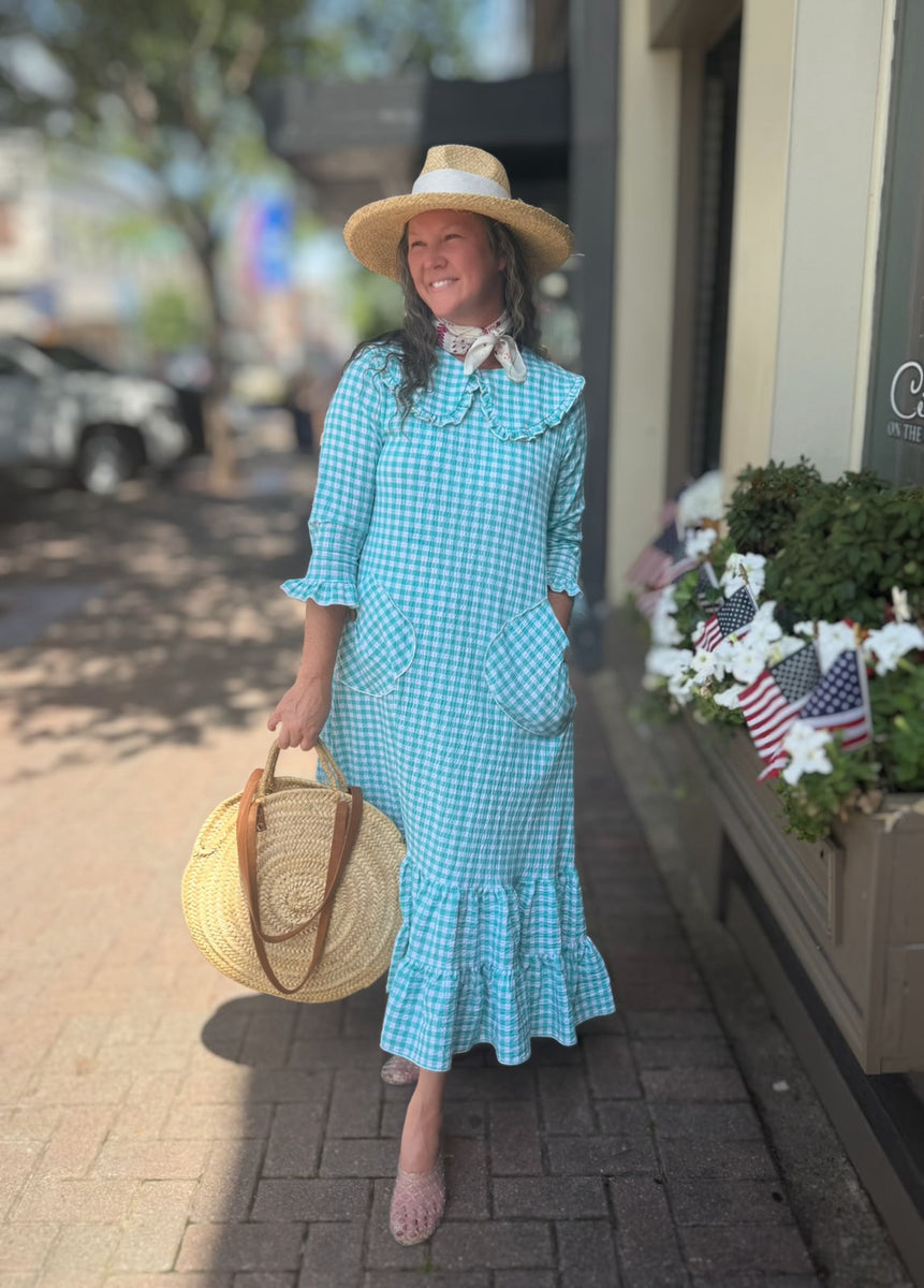 Indy Gingham Ruffle Dress – Zadie B's Fashions
