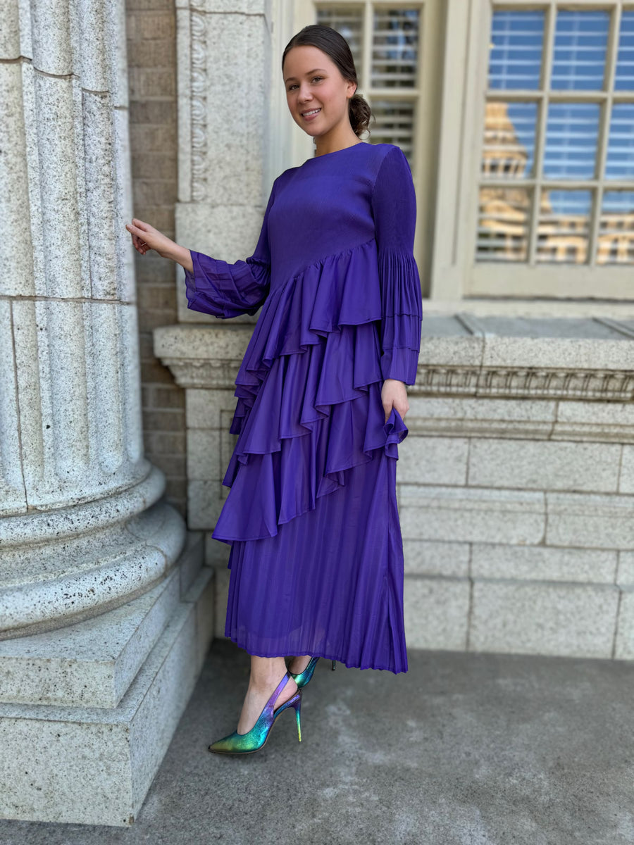 Tatum Four-Tiered Pleat Dress – Zadie B's Fashions