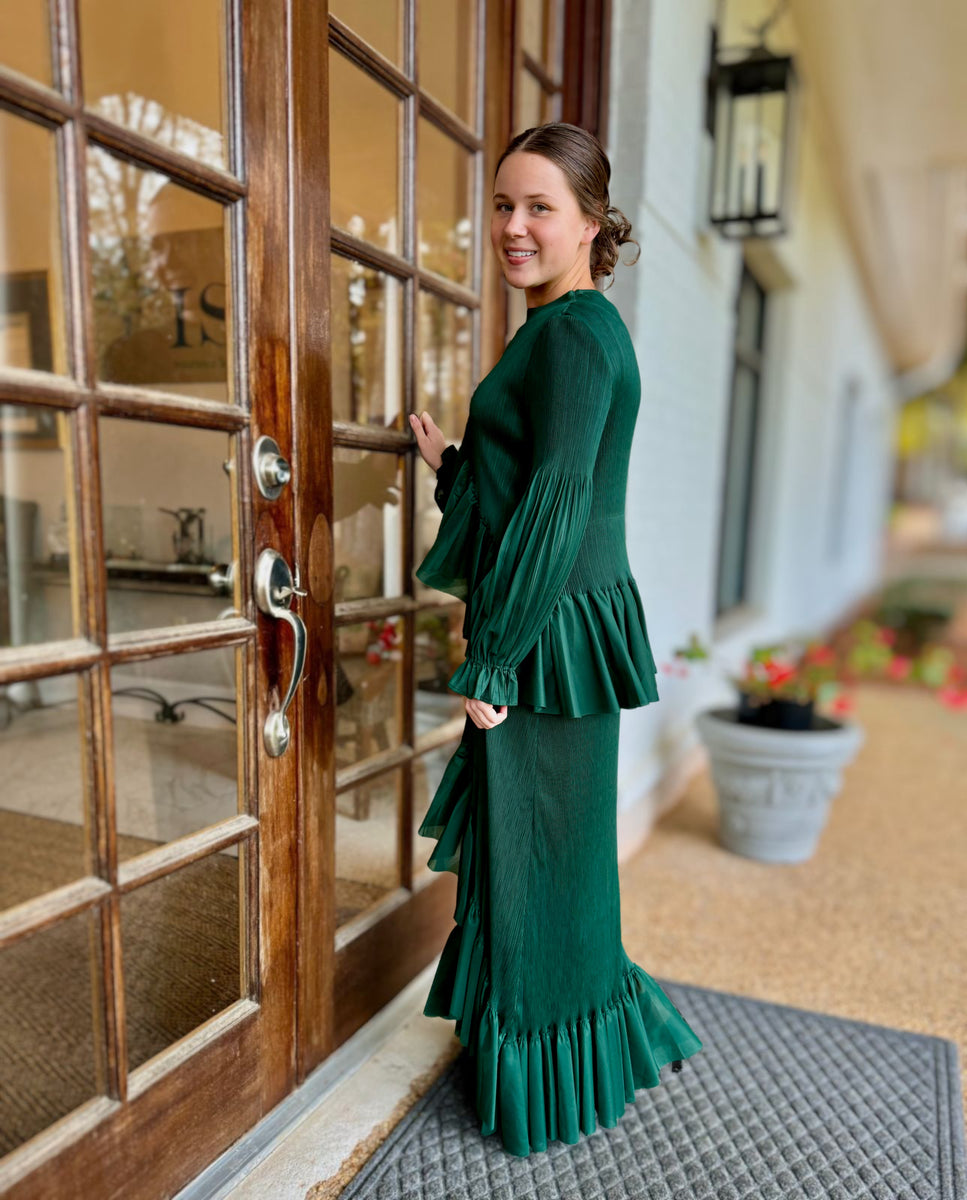 Ashton Ruffle Pleat Dress – Zadie B's Fashions