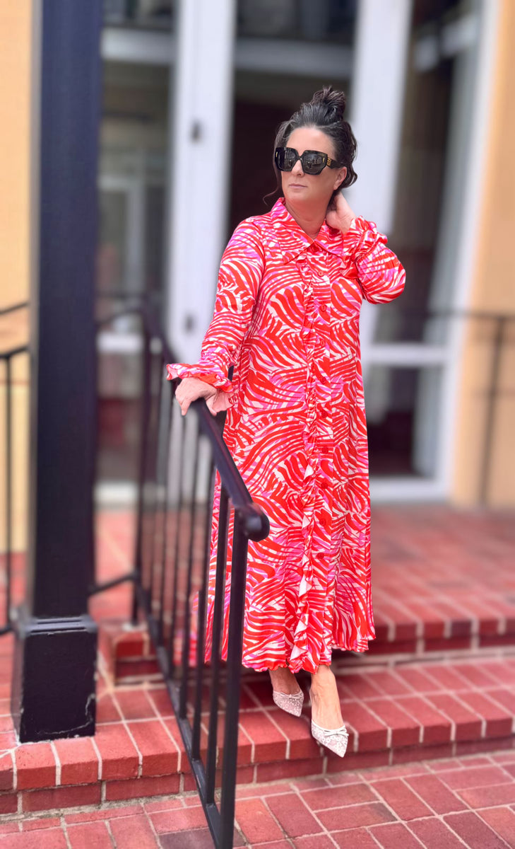 Jacqueline Ruffled Dress – Zadie B's Fashions