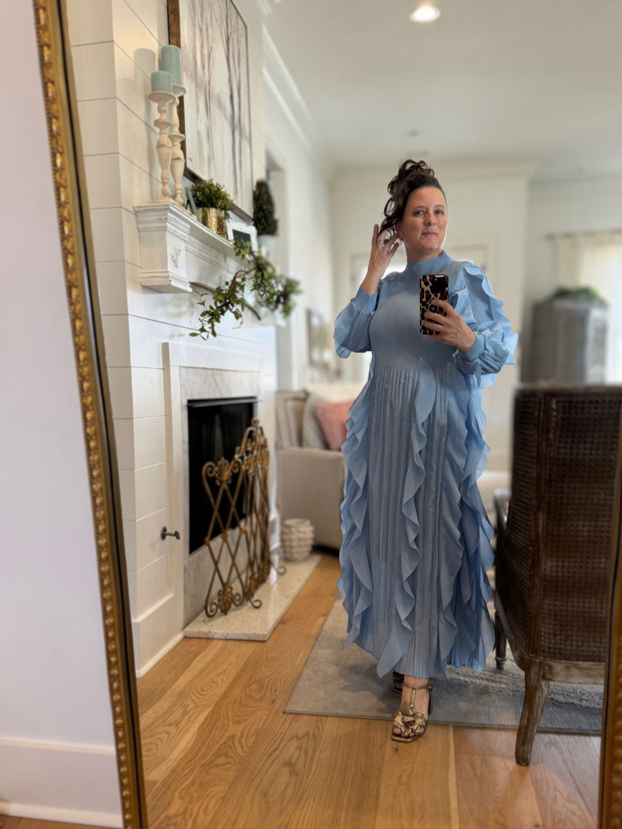 Isabella Vertical Pleat Dress – Zadie B's Fashions