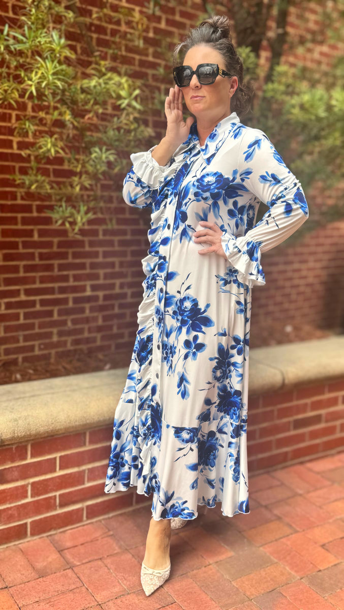 Jacqueline Ruffled Dress – Zadie B's Fashions