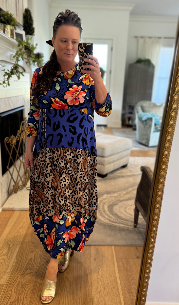 Eliana Patchwork Dress – Zadie B's Fashions