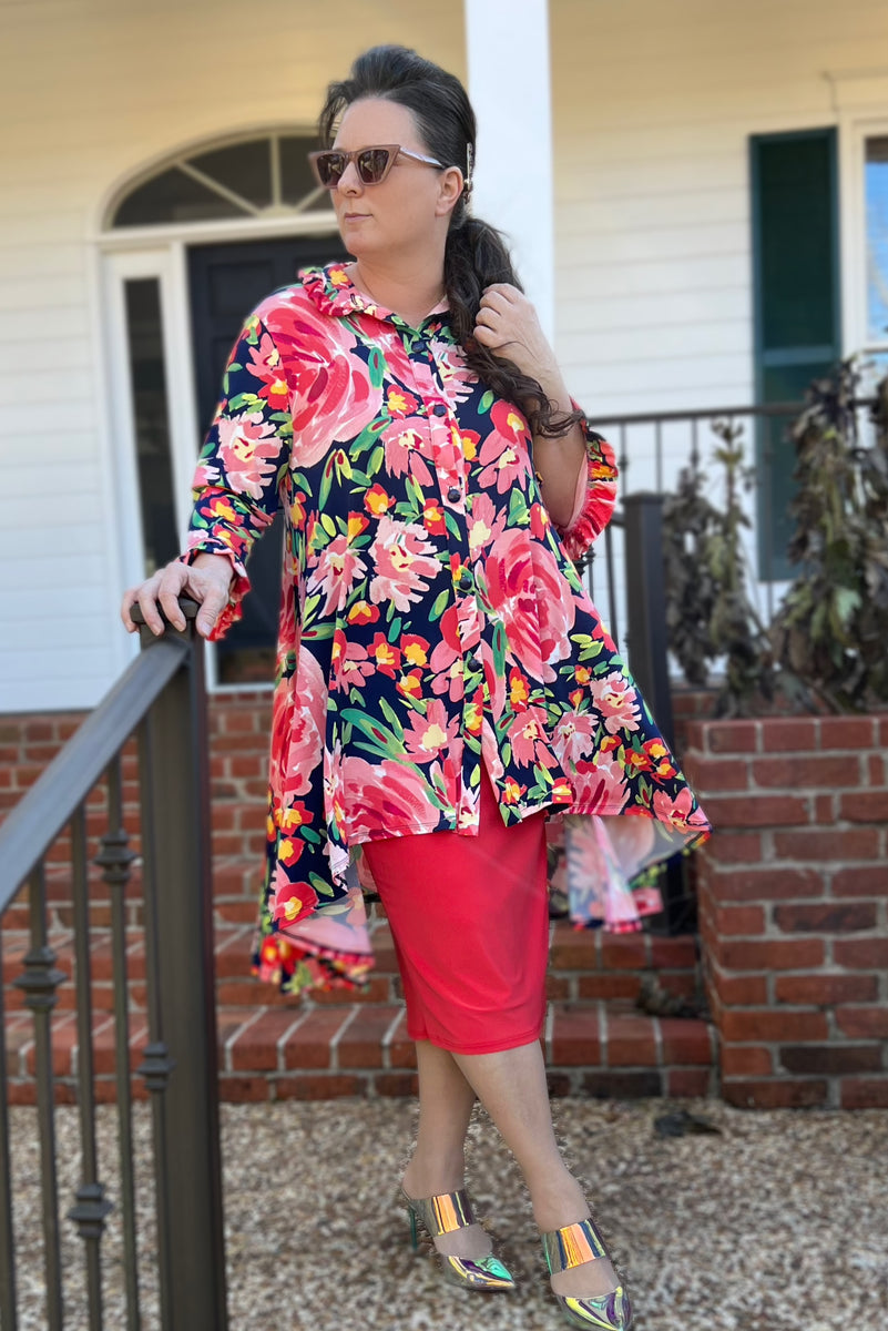 激安大特価! MEDI BOX TUNIC SHIRT シャツ/ブラウス(七分/長袖