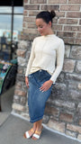 Tabi Textured Zip Top