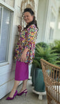 Heather Satin Pleated Top