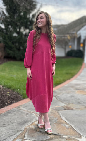 long sleeve bubble dress Kourtney Bubble Dress – Zadie B's Fashions