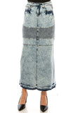 Ladies Denim Long Skirt