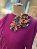 Double Flower Brooch (magnetic back)#21