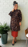 Simone Shirring Printed Top