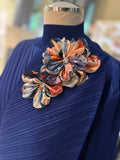Double Flower Brooch (magnetic back)#24
