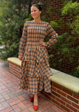 Blakely Plaid Pleated Dress