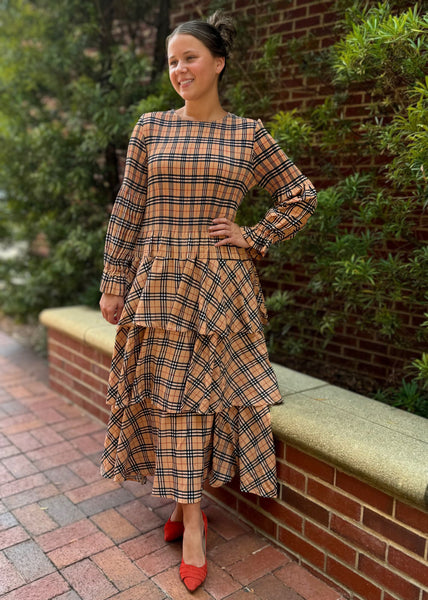 sacai 25SS 美品 99,000円 Plaid Print Dress 2C087571-2450-408C-9C1F-