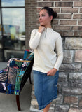 Tabi Textured Zip Top