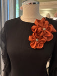 Double Flower Brooch (magnetic back)#25