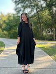 Sage Triangular Button Dress