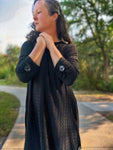 Sage Triangular Button Dress