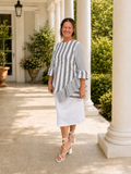 Keely Ruffle Striped Tunic