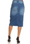 Indigo Wash Denim Skirt