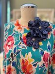 Double Flower Brooch (magnetic back)#25
