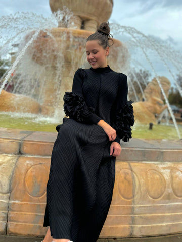 Miranda Pleated Dress Zadie B's Fashions Miranda Pleated Dress Zadie B's Fashions