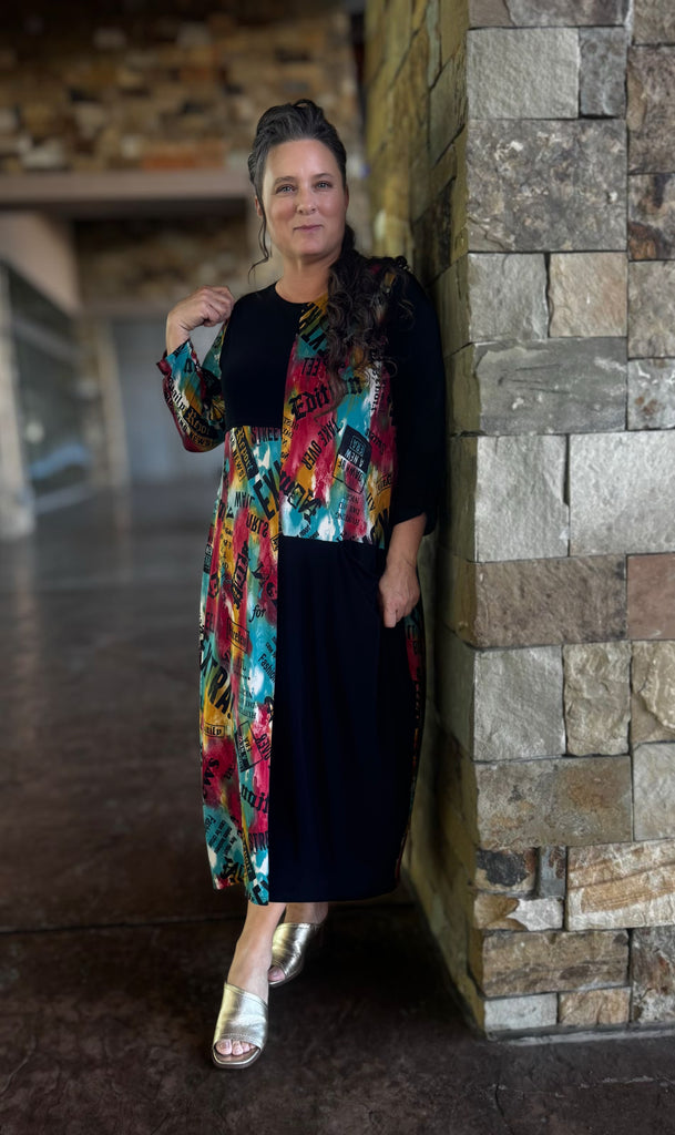 Aria Color Block Dress – Zadie B's Fashions