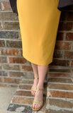 Pencil Skirt - Marigold