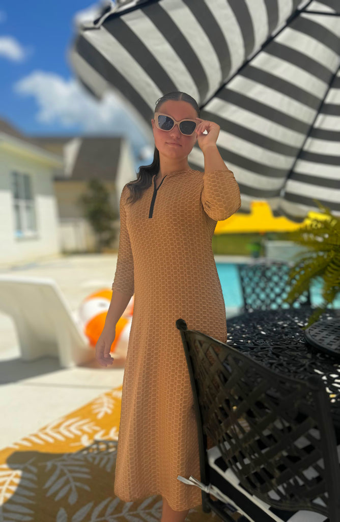 waffle knit dress New" Ariel Waffle Knit Dress – Zadie B's Fashions