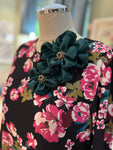 Double Flower Brooch (magnetic back)#21