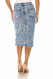 Dark Snow Denim Skirt