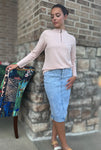 Tabi Textured Zip Top
