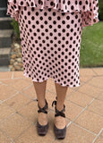 Charli Dot Pleated Skirt