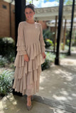 Tatum Four-Tiered Pleat Dress