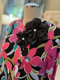 Double Flower Brooch (magnetic back)#25