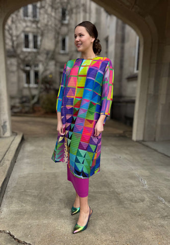 Multi Color Abstract Tunic