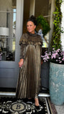 Rhianna Metallic Shimmer Dress