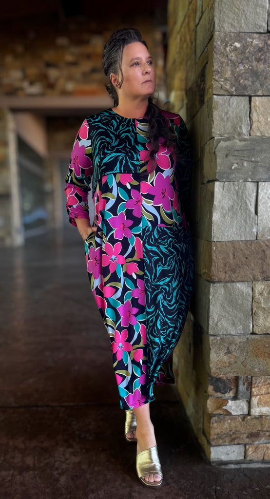 Aria Color Block Dress – Zadie B's Fashions