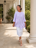 Keely Ruffle Striped Tunic