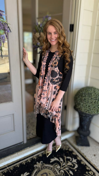 Leopard Lace Vest – Zadie B's Fashions
