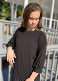 Lyla Fitted Layering Top w/Puff Sleeve