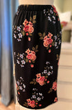 Pencil Skirt-Mauve Floral