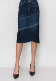 Denim Skirt-Vertical Seam