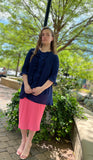 Anna Swiss Dot Ruffled Tunic