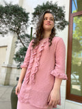 Anna Swiss Dot Ruffled Tunic