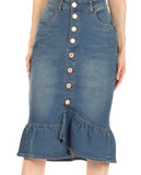 Vintage Denim Skirt - 77531
